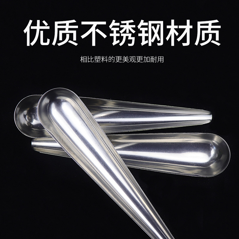 Stainless steel feeding spoon of parrot feed birds, bird feeder, feeder, food, food cage accessories 4