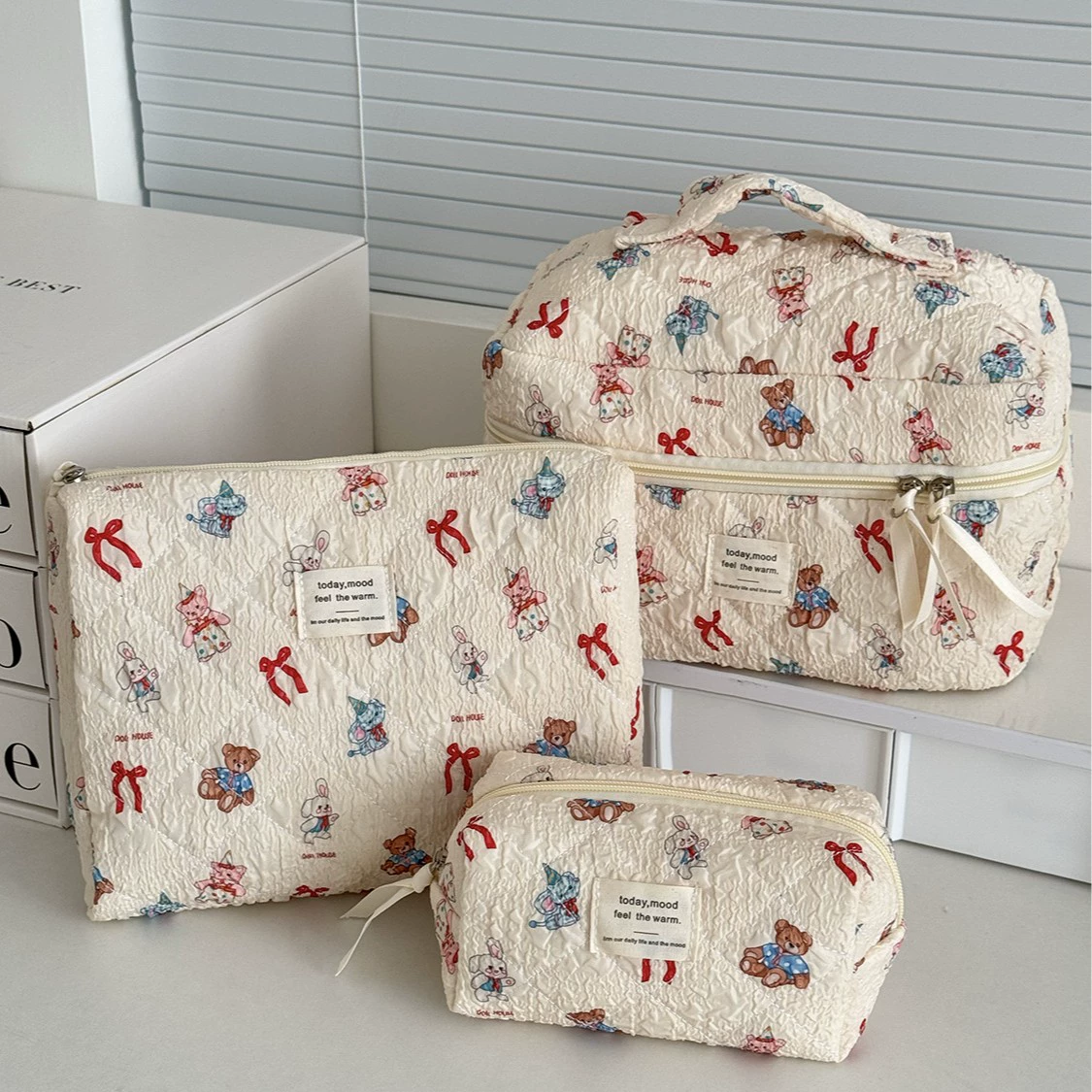 Трансграничный метр дно куклы косметическая сумка милые мультфильмы ins животные принт сумка для хранения большая емкость для ручной стирки