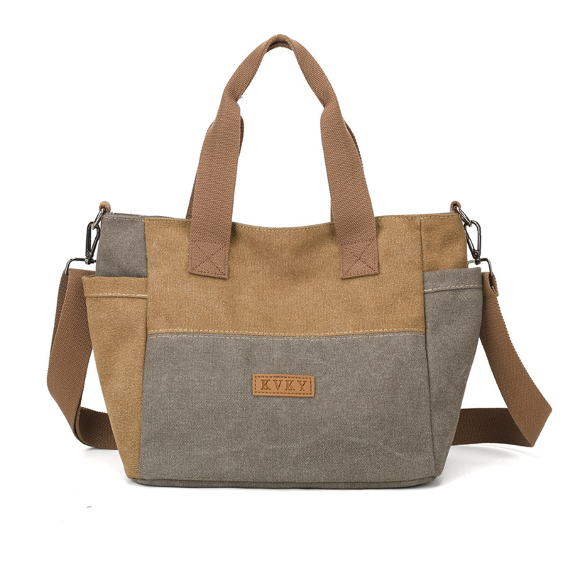 2026 bolsas de lona para mujeres nuevas bolsas de mochila casuales TOT con estilo coreano simple y gran capacidad bolsas de hombro