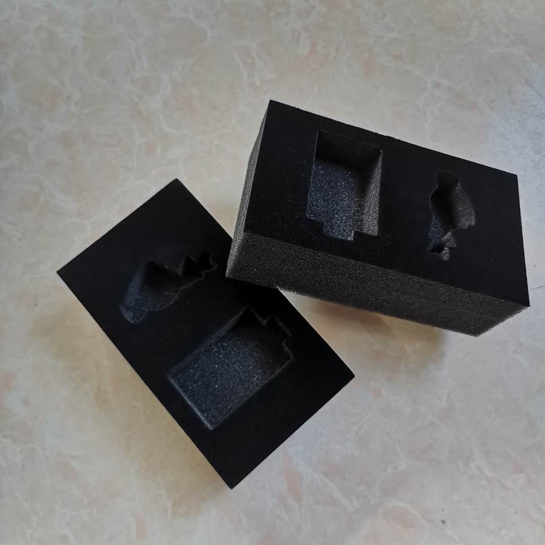 厂家批发EVA海绵内衬 植绒海绵化妆品精油瓶内托海绵包装礼品盒