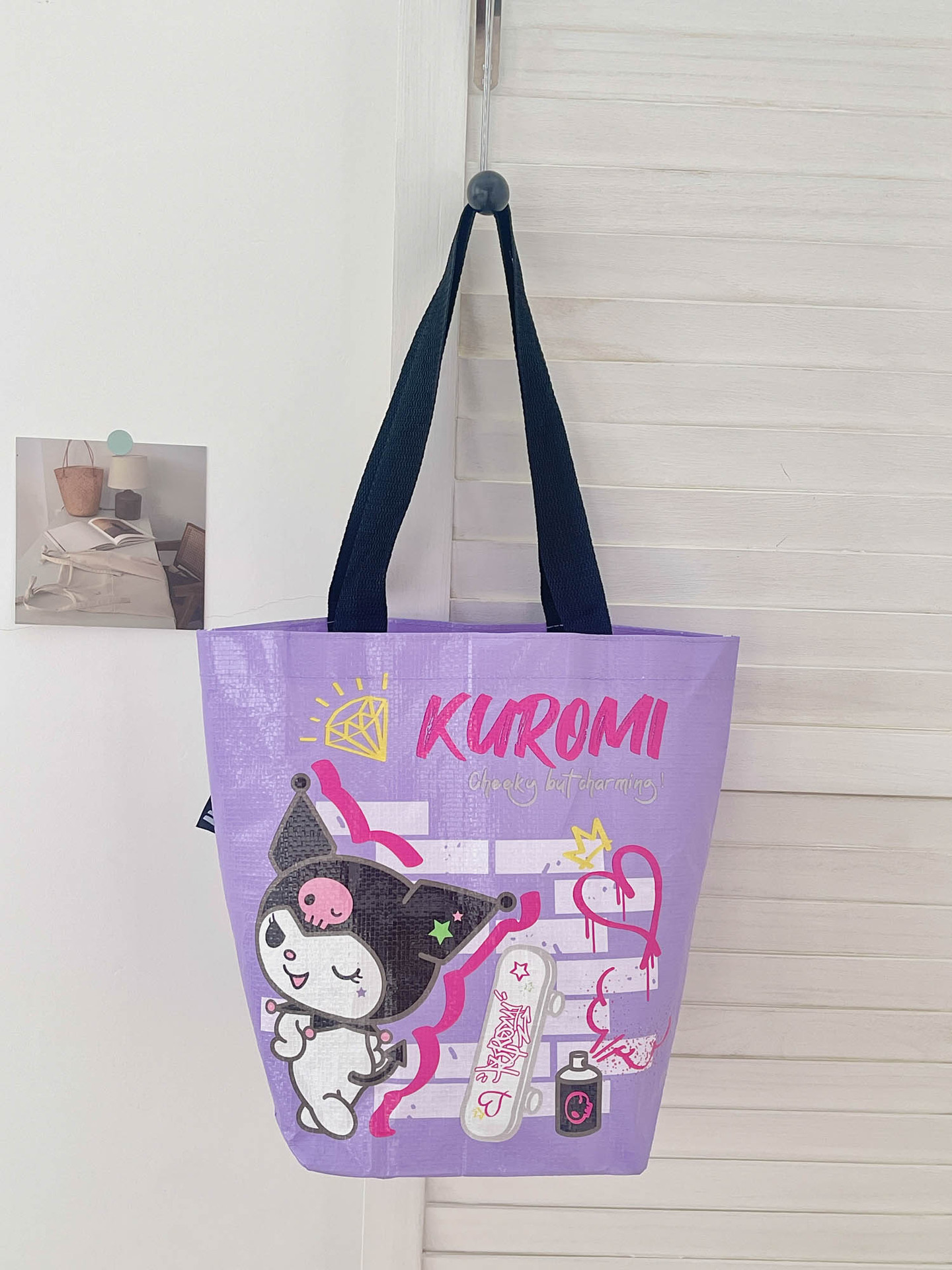 Bolsa de Compras Plegable de Hombro de Poliéster, para Compras