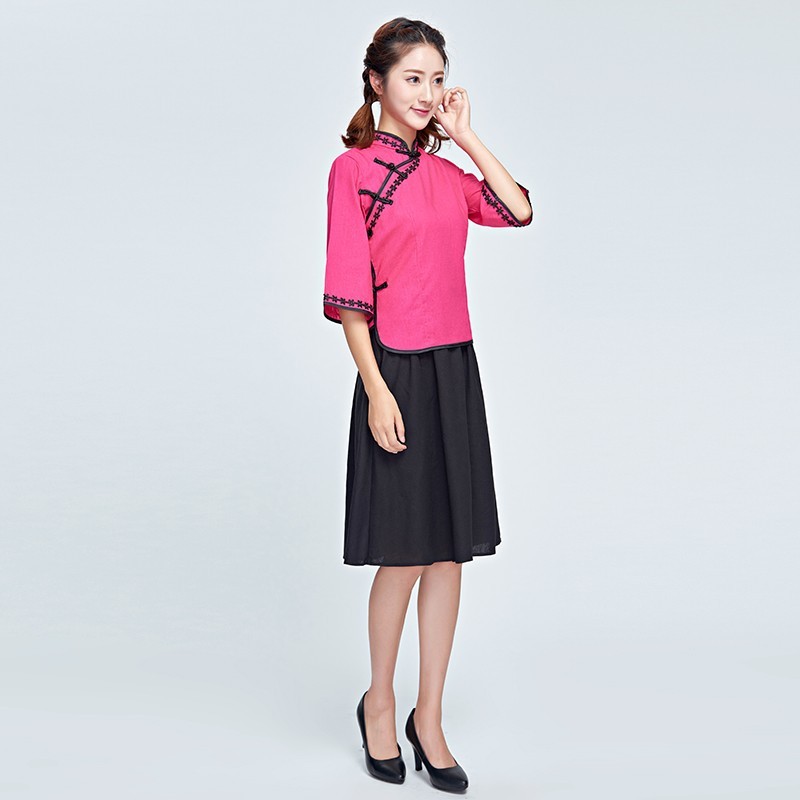 中華民国風学生服、レトロ文学漢服、綿麻、5月4日若者卒業シーズンクラス制服、合唱ドラマパフォーマンス服|undefined
