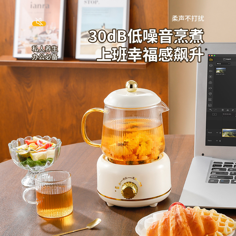 新款养生杯多功能迷你电炖杯养生壶电热杯办公室煮花茶壶礼盒套装|undefined