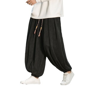 2023 autumn and winter New Amazon plus size wholesale corduroy wide-leg pants cross-border Men's Fashion Casual pants