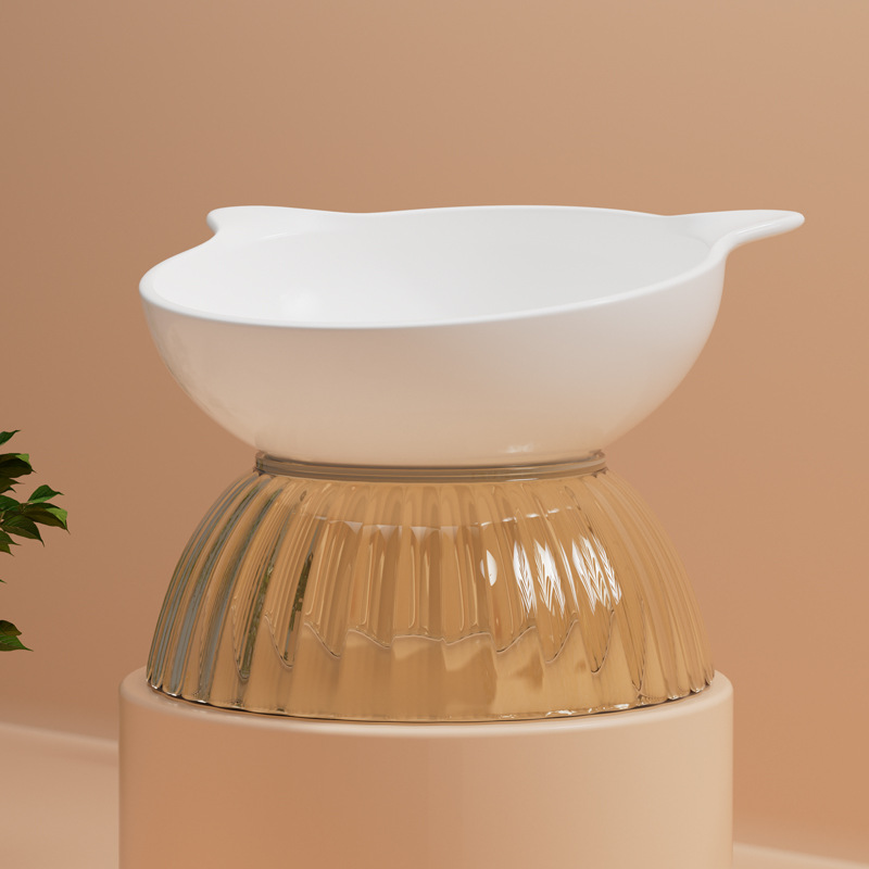 Tazón de gato de cerámica tazón de comida para gatos tazón oblicuo tazón de comida tazón de arroz tazón de gato tazón de perro Copa no es fácil de derribar suministros para mascotas