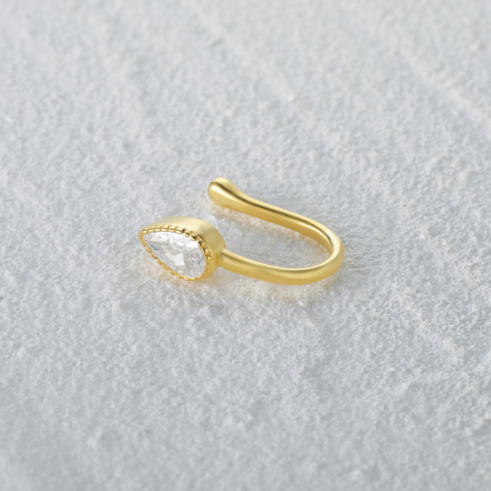 2g Weight Nose Ring Classification 1 Piece Quantity Daily, Street Occasion 925 Sterling Silver Material Star, Moon Pattern Women's Gender Plating Design Simple Style Style 1 Piece Nose Rings & Studs Simple Style Star Moon 925 Sterling Silver Plating 10