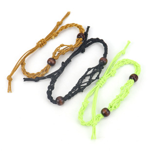 TikTok live broadcast hand woven net bag bracelet adjustable telescopic net bag net holder net rack B61