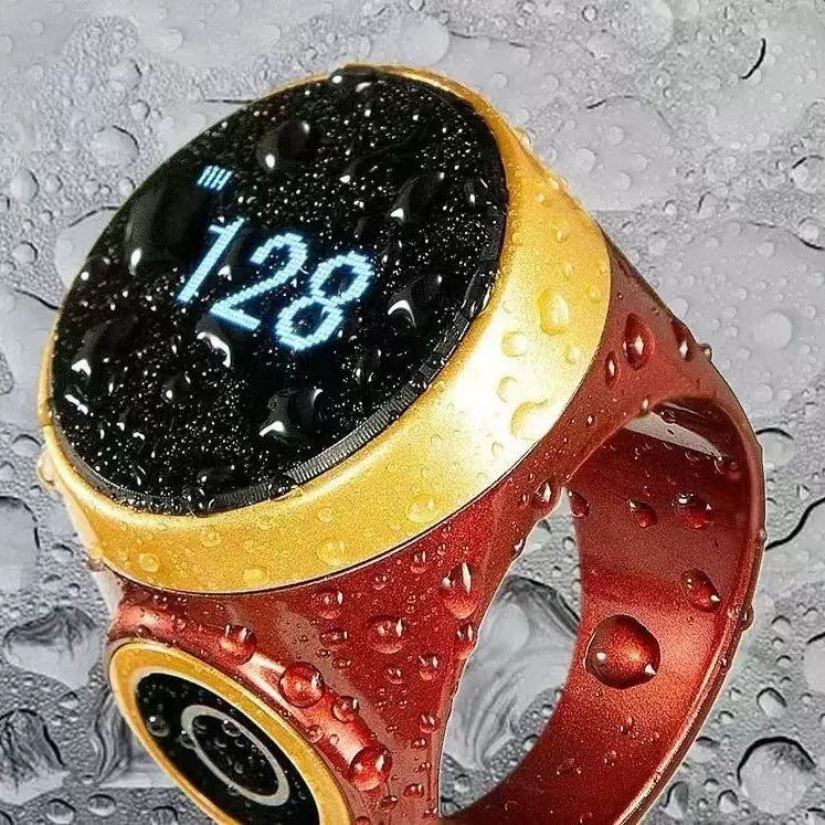 跨境S9手动戒指电子记数器可视计数器触摸式数显手按充电智能夜光