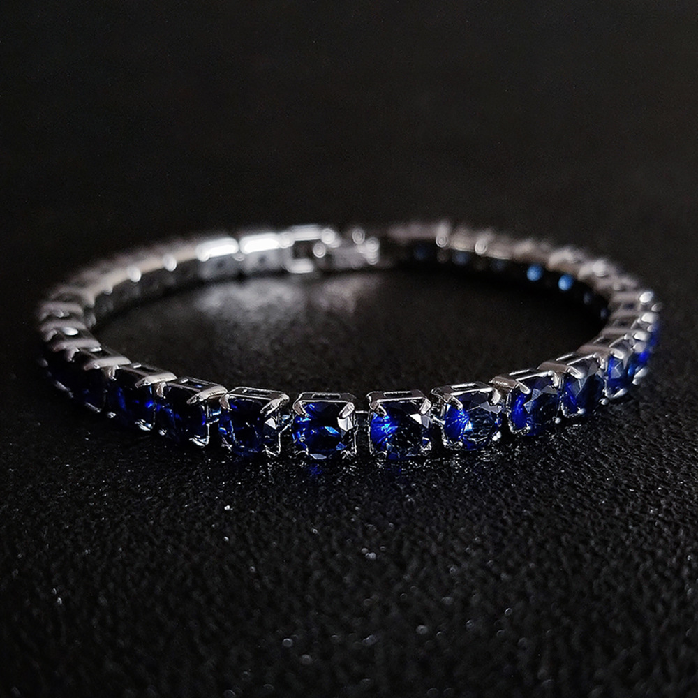 Hip Hop Tennis Armband Handstück Mehrfarbiges Zirkon Armband Damen Volldiamant Nicht verblassend S5787_voghion.com