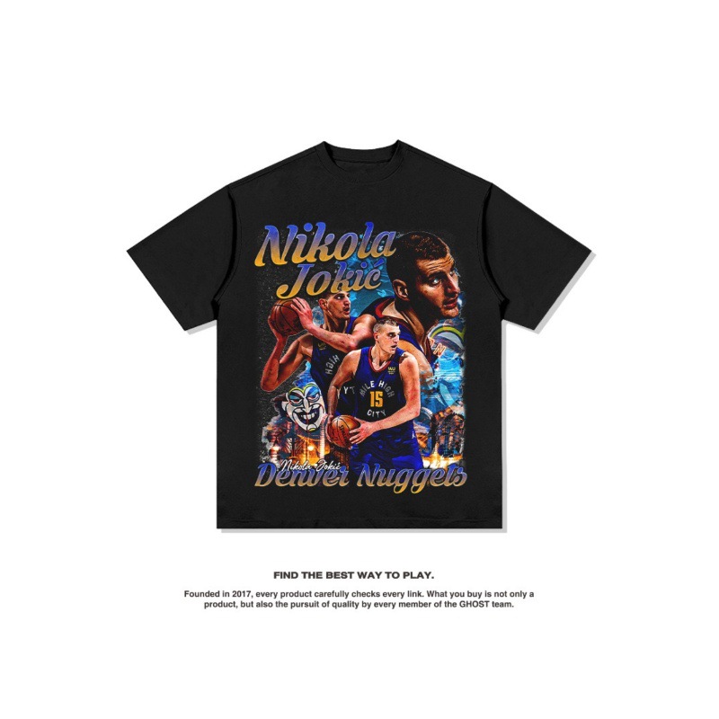 Yorkichi American Star camiseta callejera hip-hop marca de tendencia impresión retro hacer viejo lavado pesado suelto mangas cortas