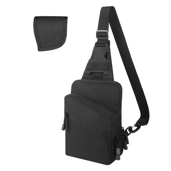 Men's Chest Bag Shoulder Bag Fashion Commuter Business Casual Shoulder Bag Tactical Crossbody Bag Hidden Carry