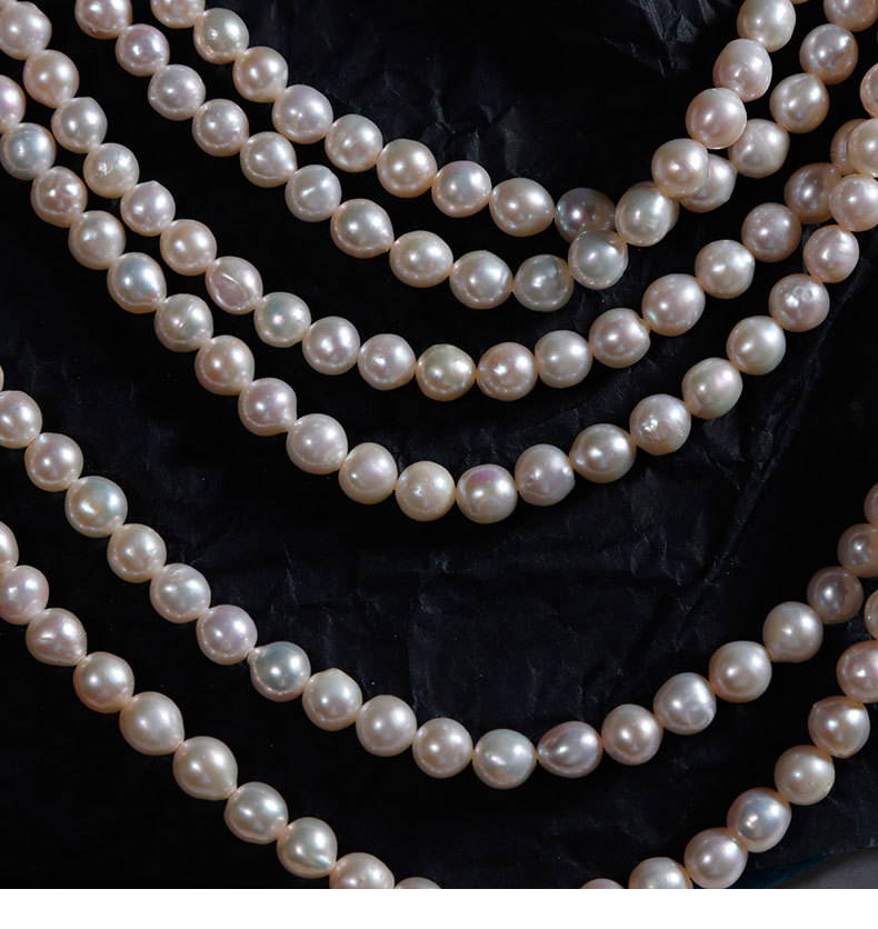 Simple Style Round Pearl Beaded Jewelry Accessories 1 Piece