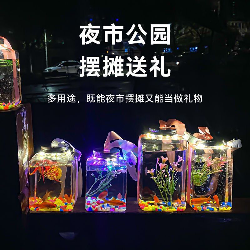 Square aquarium, 500 ml, internet celebrity