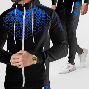 2023 Spring Explosions Men's Zipper Hooded Windproof Casual Men's Trendy Large Size Loose Sweatshirt