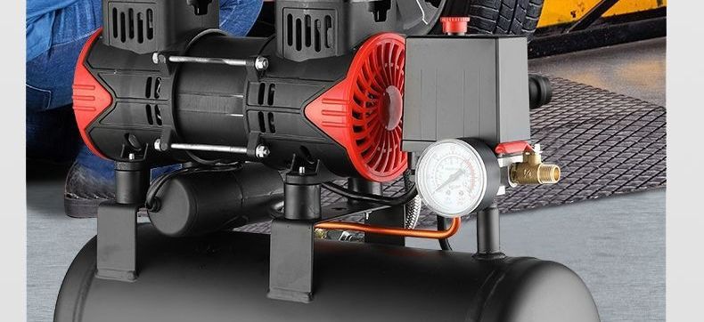Air compressor, small 220v portable industrial-grade woodworking silent high-pressure air pump