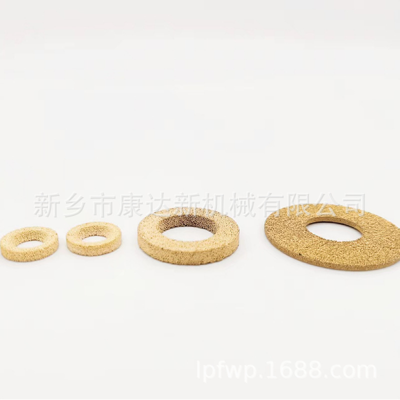 铜粉末烧结罩子铜烧结消声器防护透气罩子法兰边可做定液压过滤罩