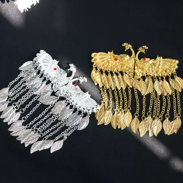Thailand Yunnan Dai-style Ethnic Style Headwear Stage Performance Water Splashing Festival Day Costume Collocation Classic Retro Style Jewelry