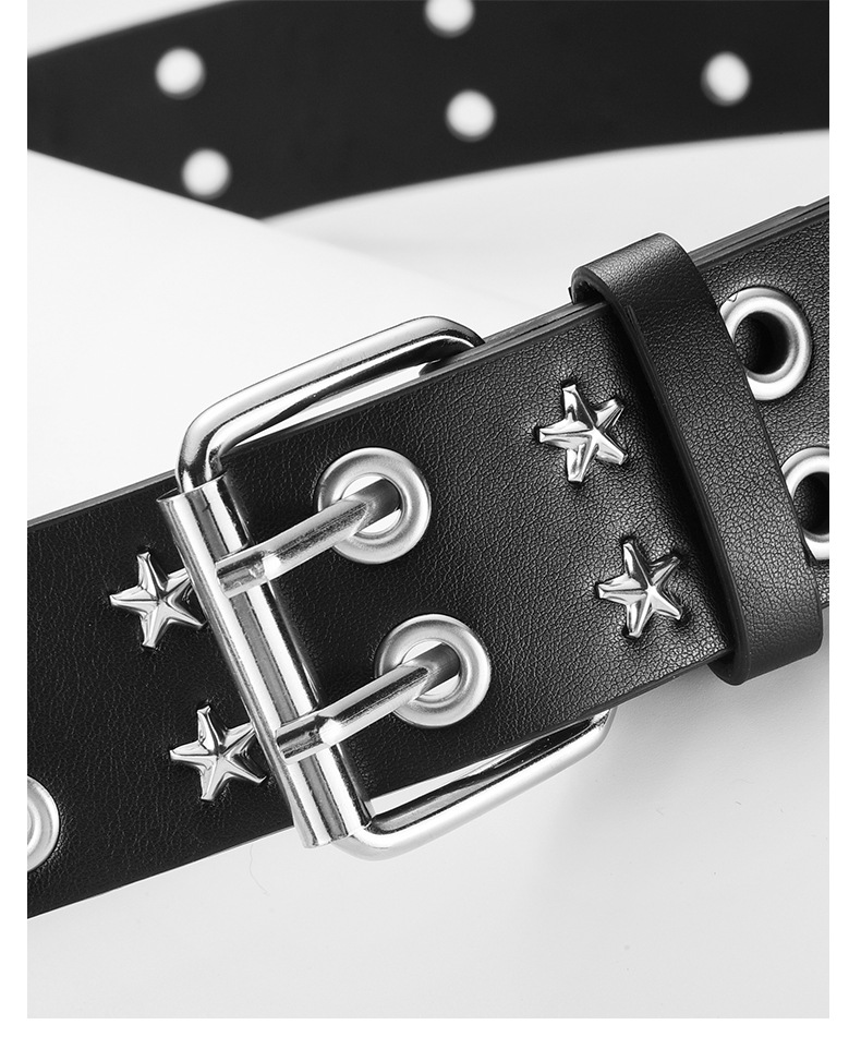 Punk, Streetwear Style Punk Streetwear Star Pu Leather Alloy Unisex Leather Belts