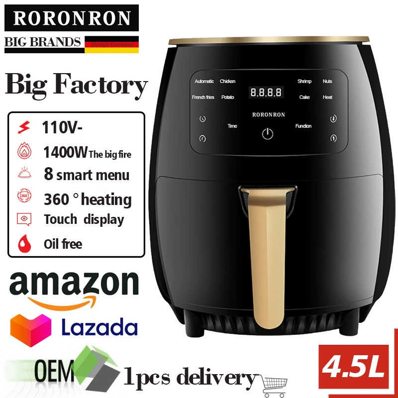 Фритюрница Airfryer бытовая машина 110-240В с большой емкостью электрическая жарка кросс-бордер сенсорная