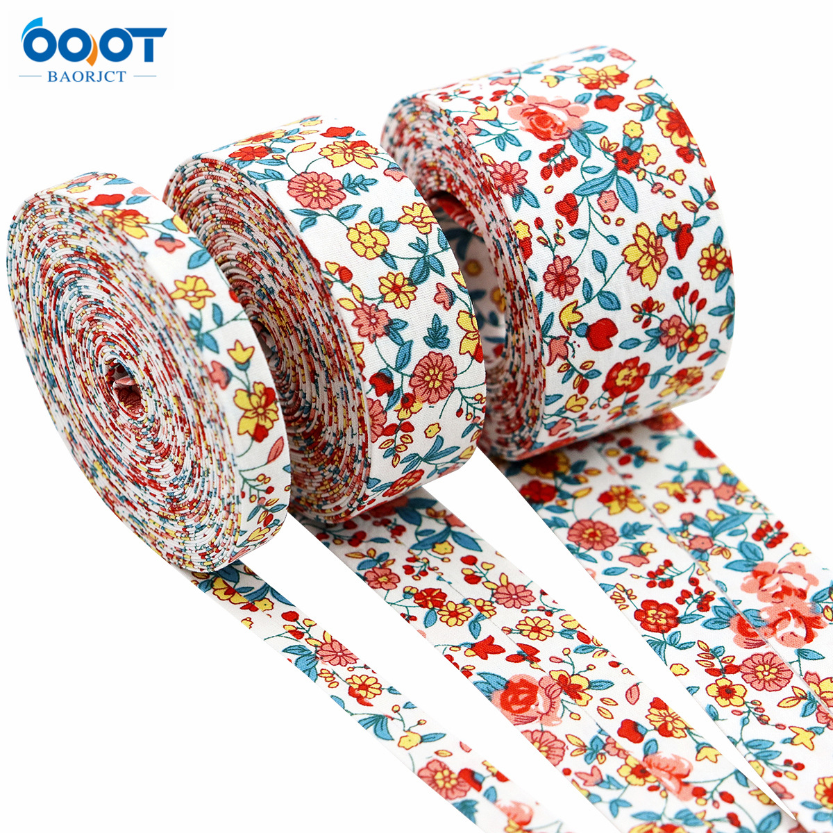 10g Weight Gift Wrapping Supplies Event & Party Supplies Ribbon Jewelry Making Type 1 Piece Quantity Casual Occasion Polyester Material Ditsy Floral Pattern Cute Style 1 Piece Polyester Ribbon Casual Cute Ditsy Floral 12