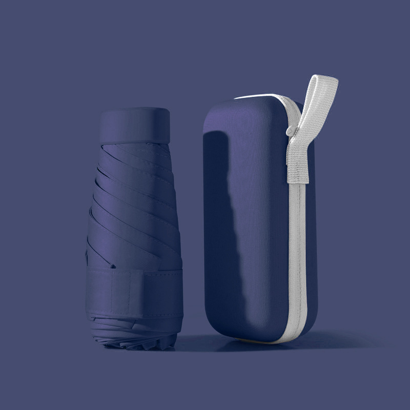 Paraguas de cinco pliegues de bolsillo ultraligero paraguas de sol protección solar protección UV