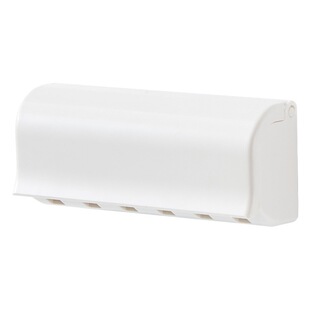 Wall-mounted toothbrush holder storage rack punch-free toilet toothbrush storage rack simple wall-mounted toothpaste holder