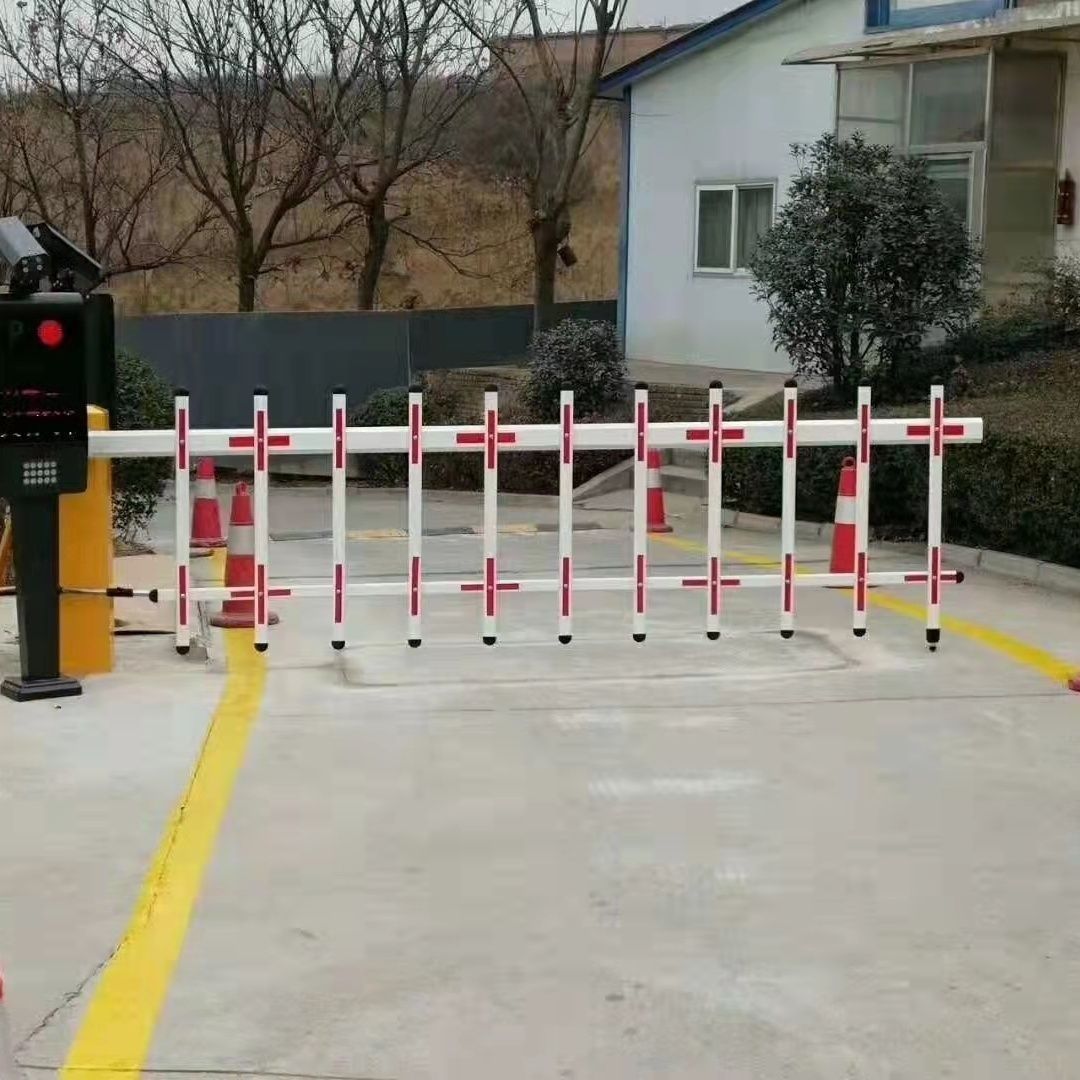 小区电动道闸机停车场道闸高清车牌识别系统工地直杆栅栏杆升降杆