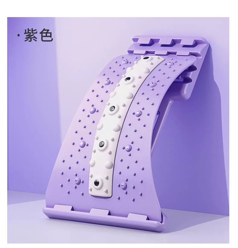 腰椎ストレッチ牽引マッサージ器腰間盤突出鍼灸マッサージ器横クッション脊柱腰椎矯正器|undefined