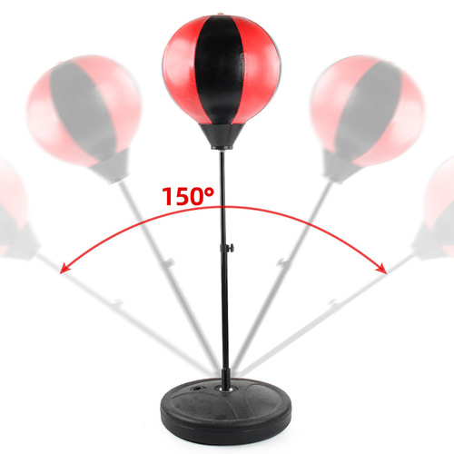 Adult leisure stress relief toy tumbler vertical boxing speed ball sports trainer inflatable boxing ball set