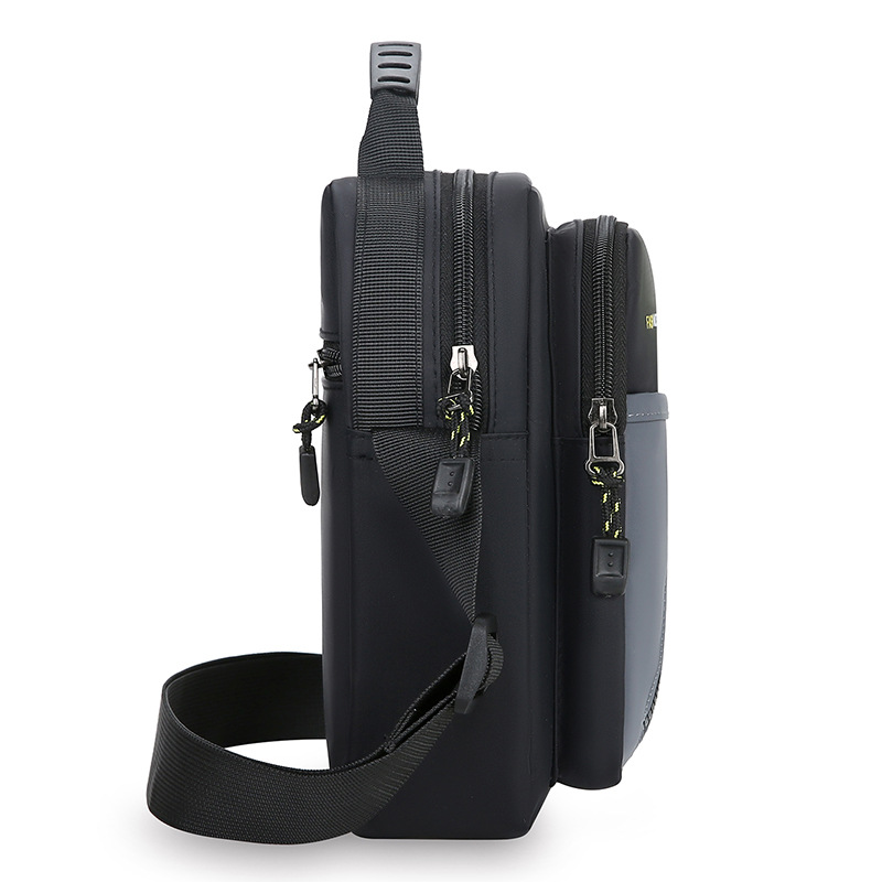 Bolso de hombro para hombre de nuevo estilo bolso de tela Oxford ligero bolso de viaje deportivo de ocio simple y versátil bolso de mensajero de moda marea