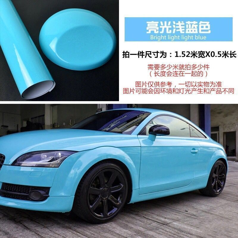 汽车贴膜改色自贴磨砂亮光黑全车膜车顶后视镜内饰AB中柱贴纸改装|undefined