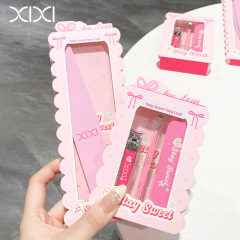 xixi美容组合3件套美甲搓条指甲剪挖耳勺套装修甲打磨平价工具