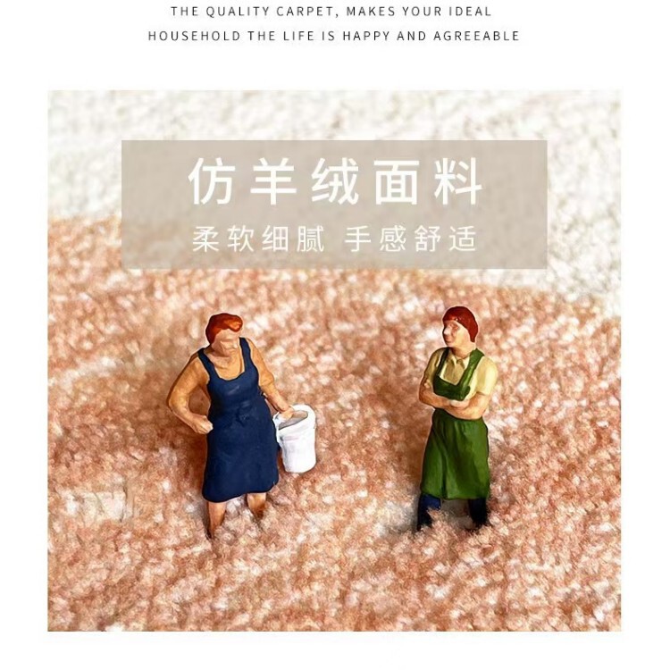 ins风简约韩系可爱小狗地垫家用仿羊绒卫浴门口吸水防滑卧室通用|undefined