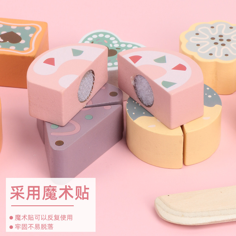 Cocina de simulación de madera, juegos de casas, niños y niñas, juegos de té de la tarde, juguetes de educación temprana