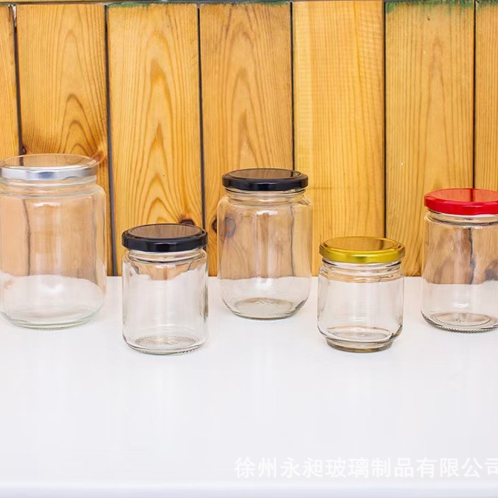 批发酱菜瓶 玻璃瓶 燕窝瓶  芝麻酱瓶  辣椒酱瓶密封透明 罐头瓶