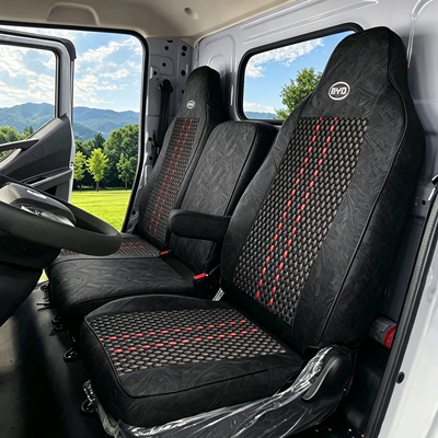 Modelə uyğun (Original) oturacaq örtükləri — All Seasons - tech-fabric-ice-silk-black-the-driver-and-two-passengers-sit-in-one-set