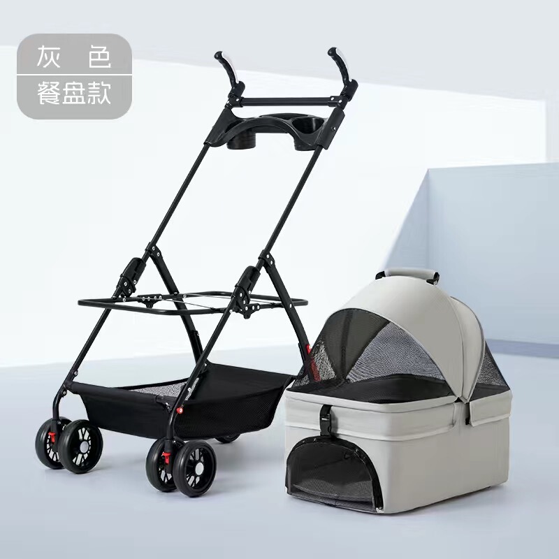 犬猫用ペットベビーカー、テディベビーカー、屋外旅行用小型ペットベビーカー、軽量折りたたみ式|undefined