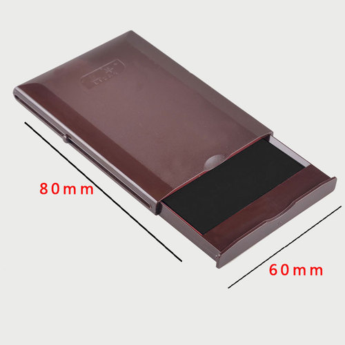 Lizao metal flip ink pad color quick-drying ink pad rectangular fabric quick-drying ink pad office ink pad wholesale
