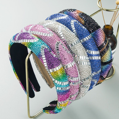 和鸣发箍时尚全新设计闪亮满天星薄海绵头箍韩国高级感高颅顶发饰