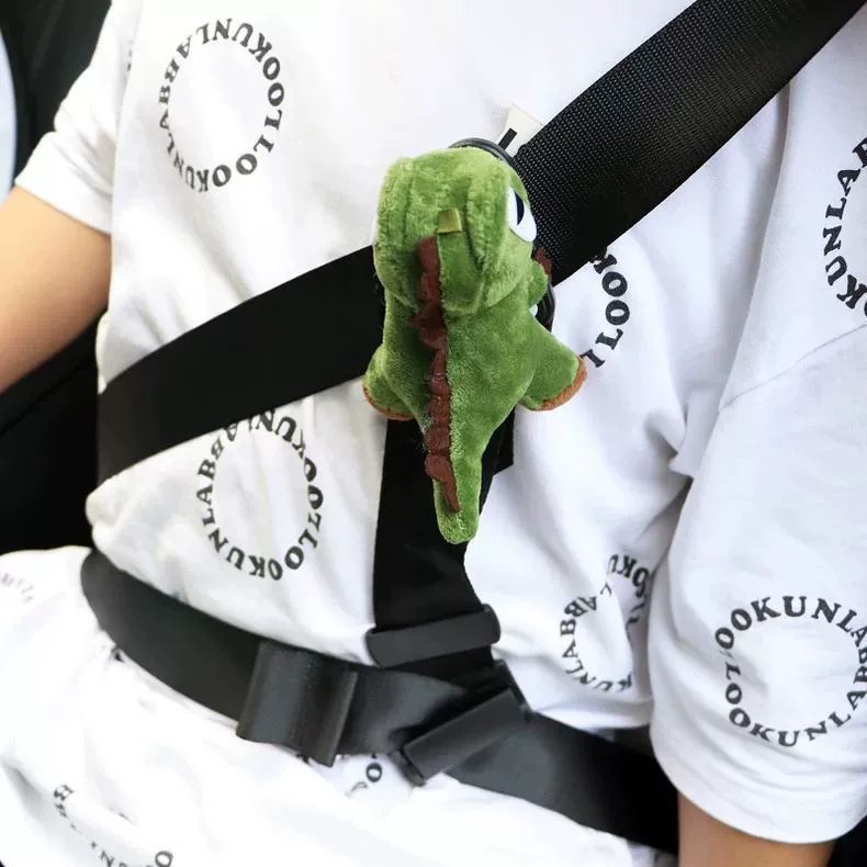 Автомобильный детский ремень безопасности, регулятор, защитный чехол, мультяшный автомобиль, детский ремень для защиты от удушения живота, простой вспомогательный ремень для сиденья