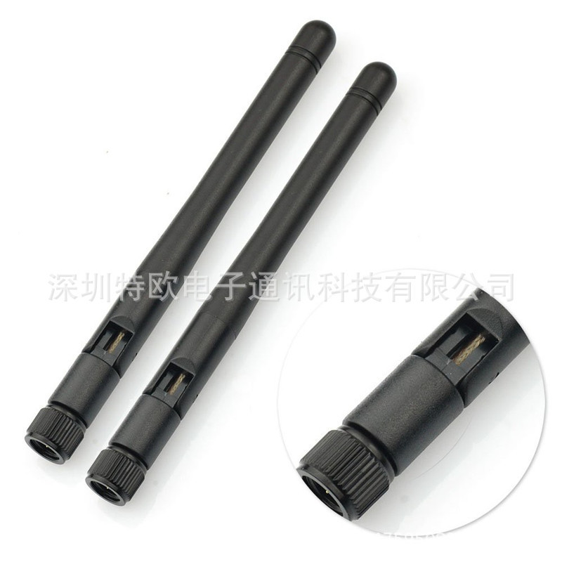 2.4G小SWiFi黒色2db小折り畳みゴム棒アンテナ2DB 2.4G小sデュアルバンドWiFiゴムカバーアンテナ|undefined
