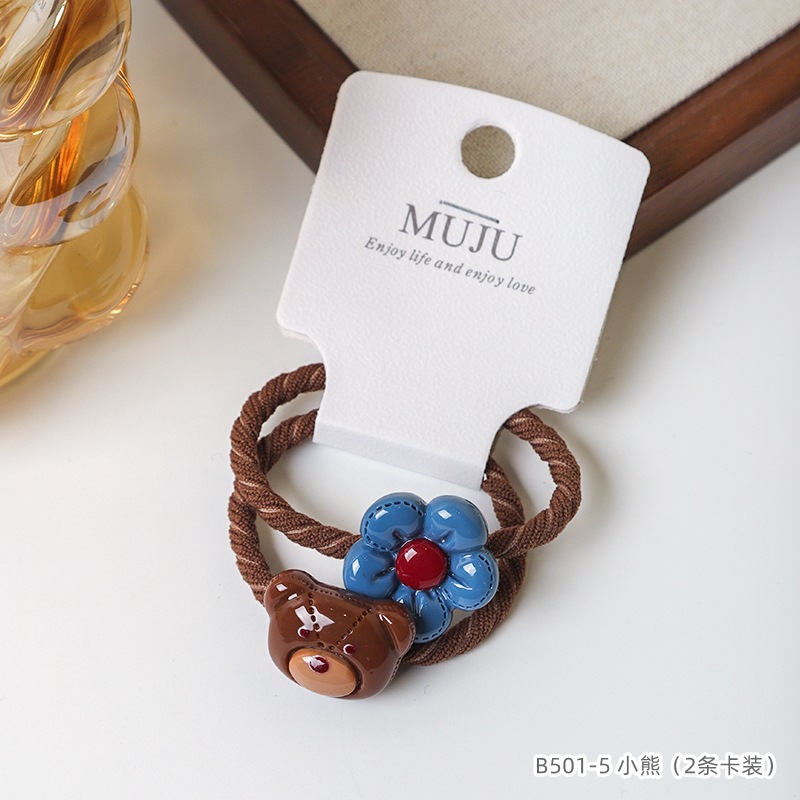 Ligas coreanas premium para cabello