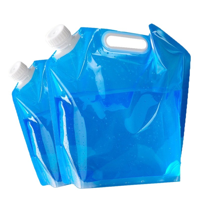 Water bag outdoor portable water bag portable folding faucet water storage bag large capacity water bag camping kettle