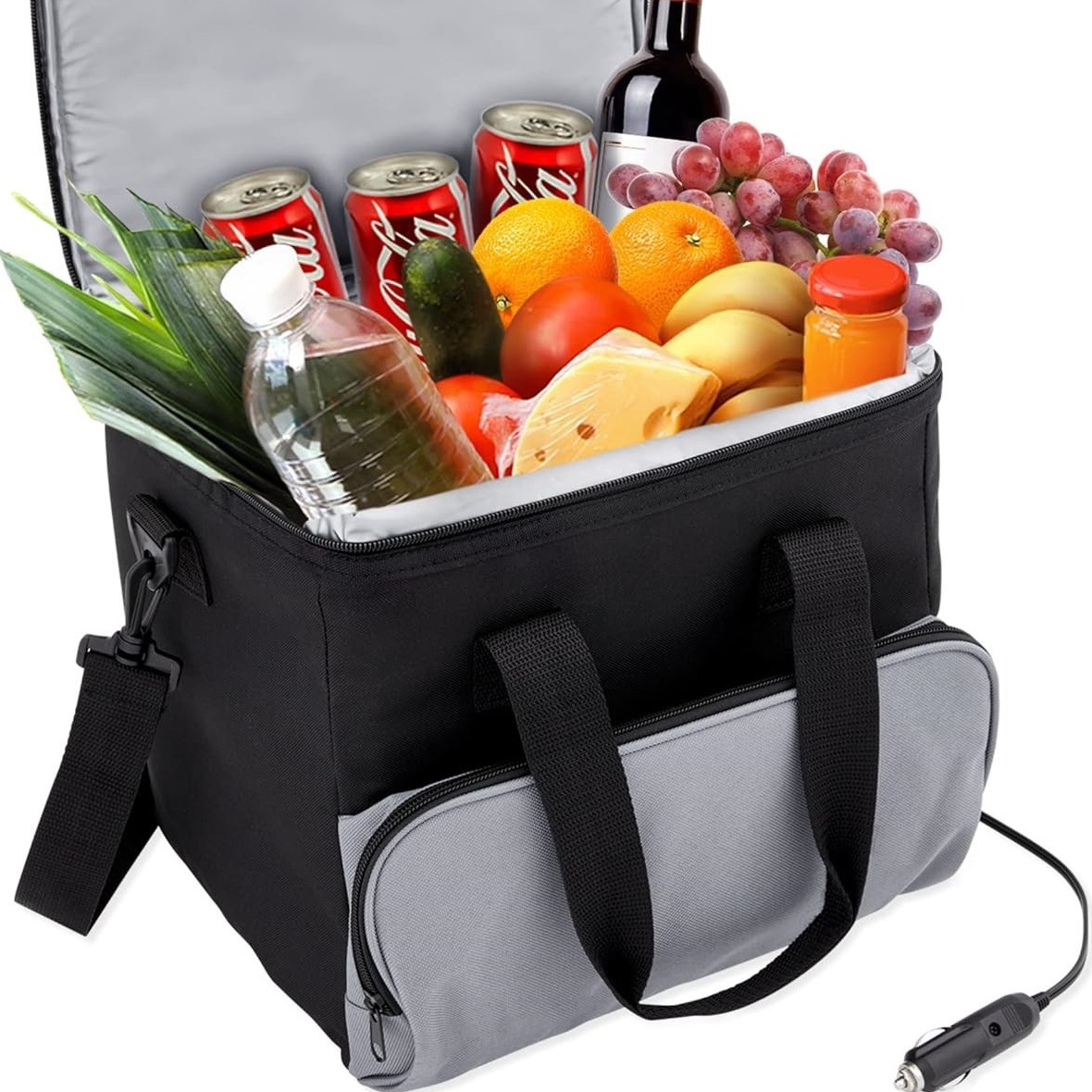 15L portable car refrigerator Food Cooling and Heating Box mini ice pack travel professional insulation bag