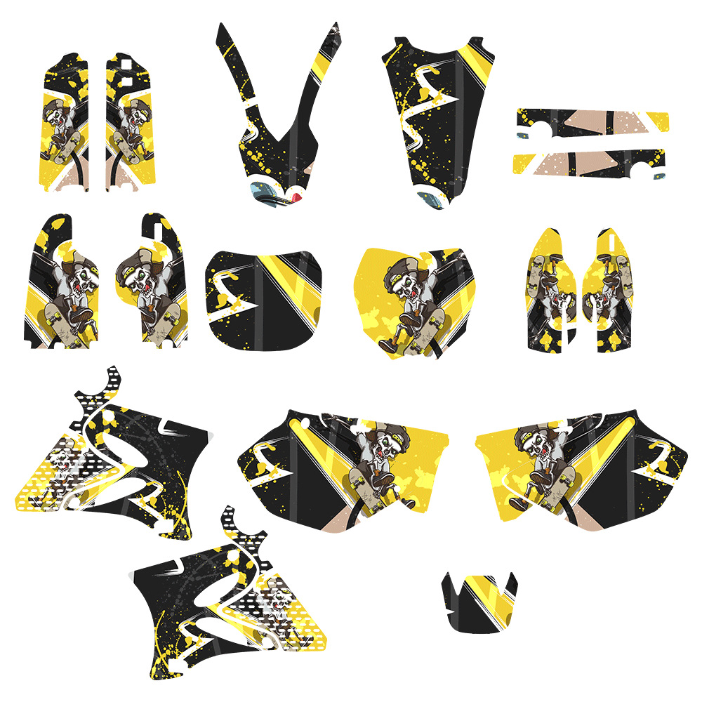 Aplicable a 02 - 14 Yamaha YZ125 YZ250 YZ 125 YZ 250 conjunto completo de pegatinas de motocicleta