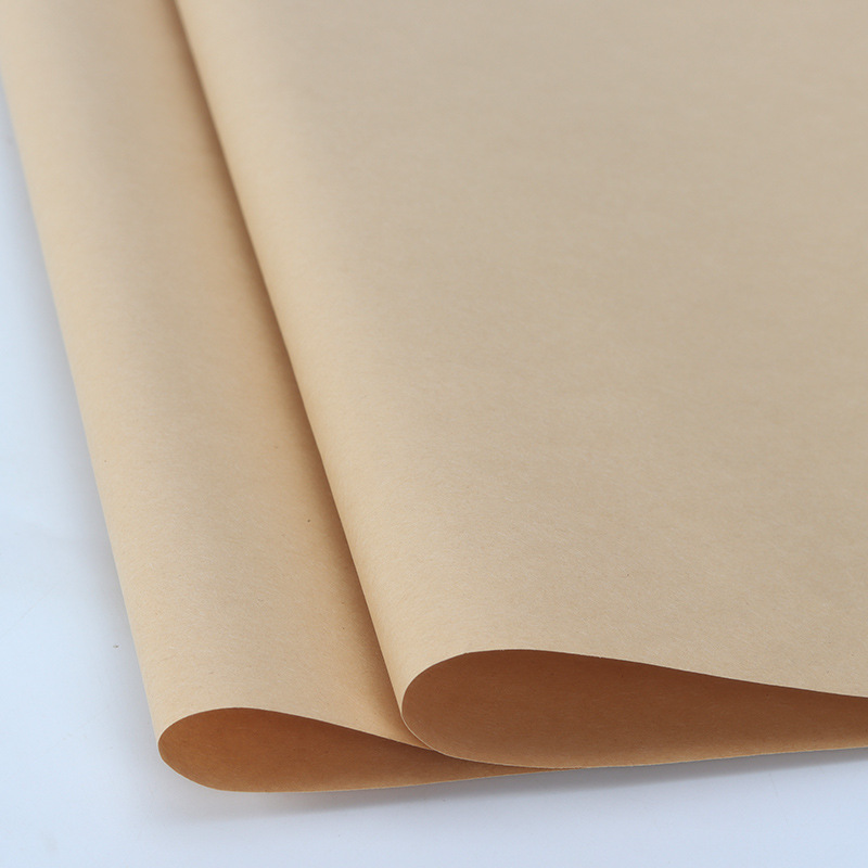Papel de regalo de flores de papel kraft de color original de 80 g, papel de embalaje floral para floristería, papel kraft de color puro, 38 hojas/paquete