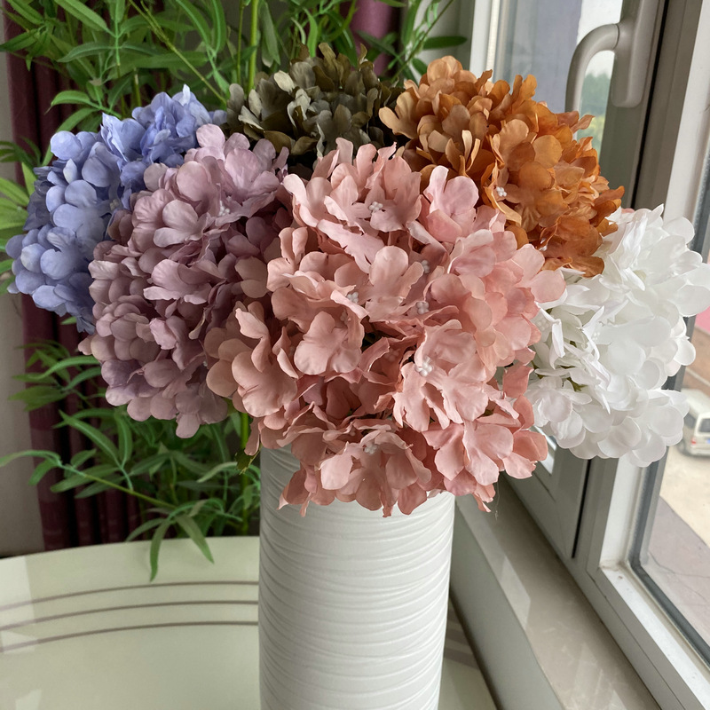 Silk cloth single exquisite hydrangea artificial flower wedding…