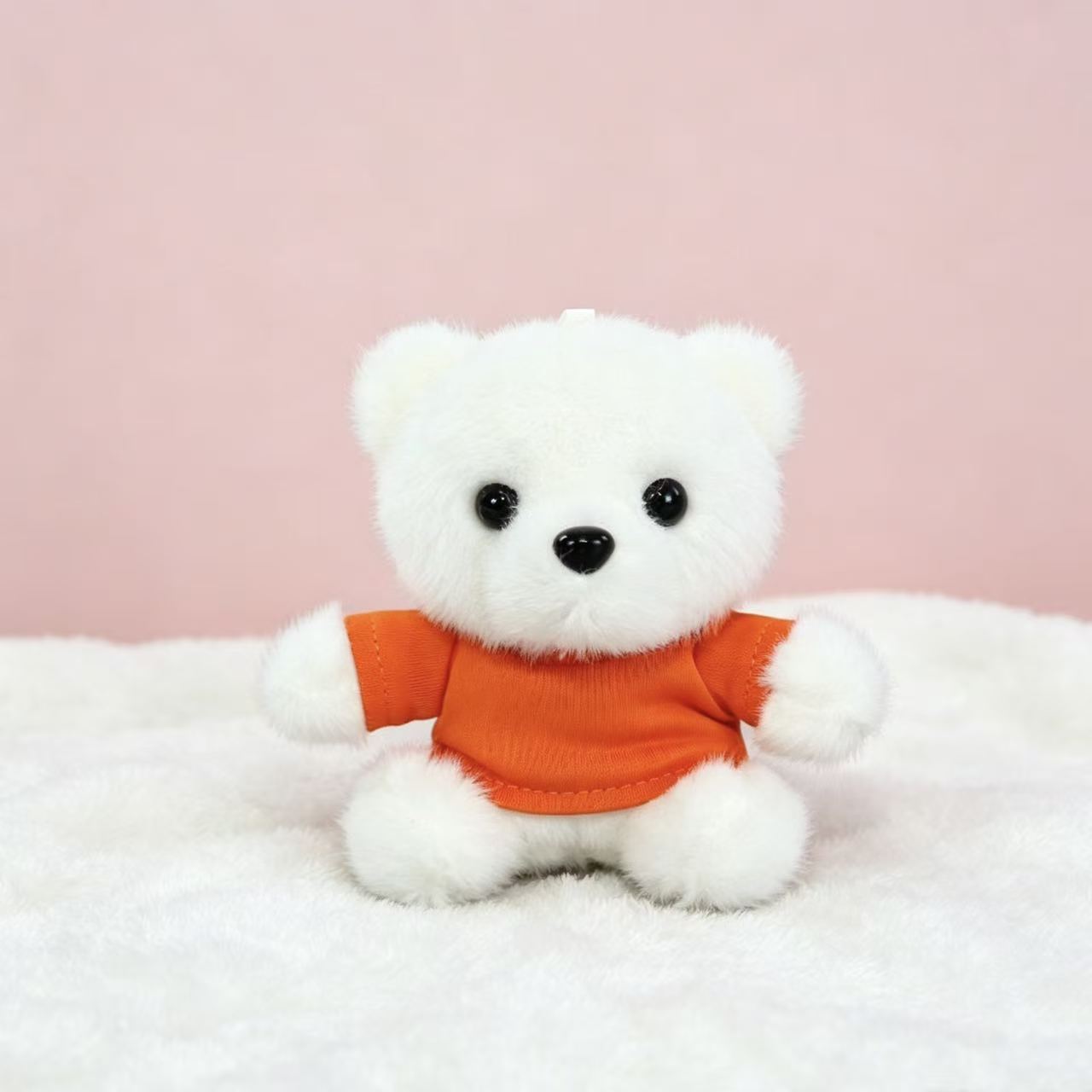 Vestido osos llaveros muñecas de peluche camisetas pantalones mochila colgante pequeño regalo colgante muñeca de peluche