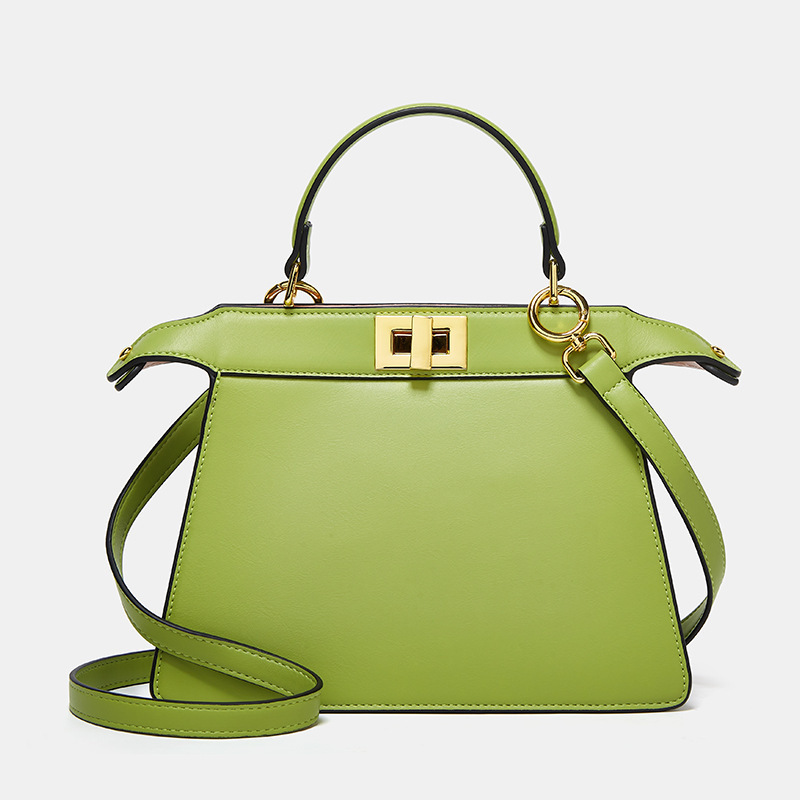 Foreign Trade New Style Women's Bag Fashion Simple Solid Color Kelly Handbag Shoulder Crossbody Bag Elegant Women's Organ Bag Foreign Trade New Style Women's Bag Fashion Simple Solid Color Kelly Handbag Shoulder Crossbody Bag Elegant Women's Organ Bag