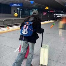 2024新疯狂动物城朱迪兔耳朵大脸双肩可爱礼物书包少女学生双肩包